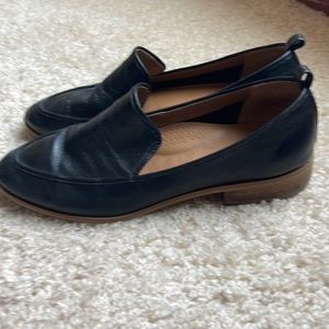 Black loafers